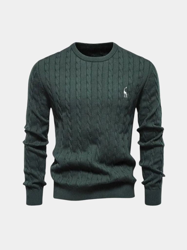 Cotton  Crew Neck Pullover Sweater - Dalton & Rowe