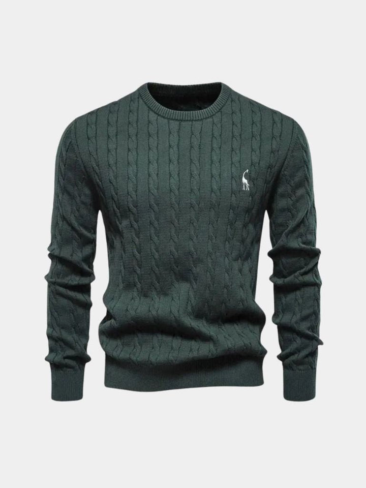 Cotton  Crew Neck Pullover Sweater - Dalton & Rowe