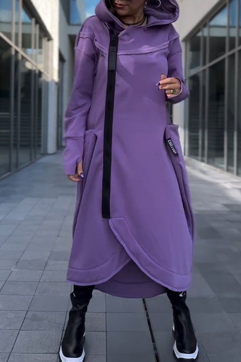 Hildegard - Vestido con Capucha Casual