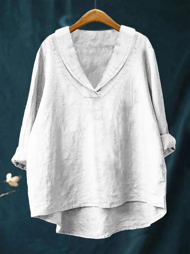 Hortense | Blusa de Cuello en V Fluida