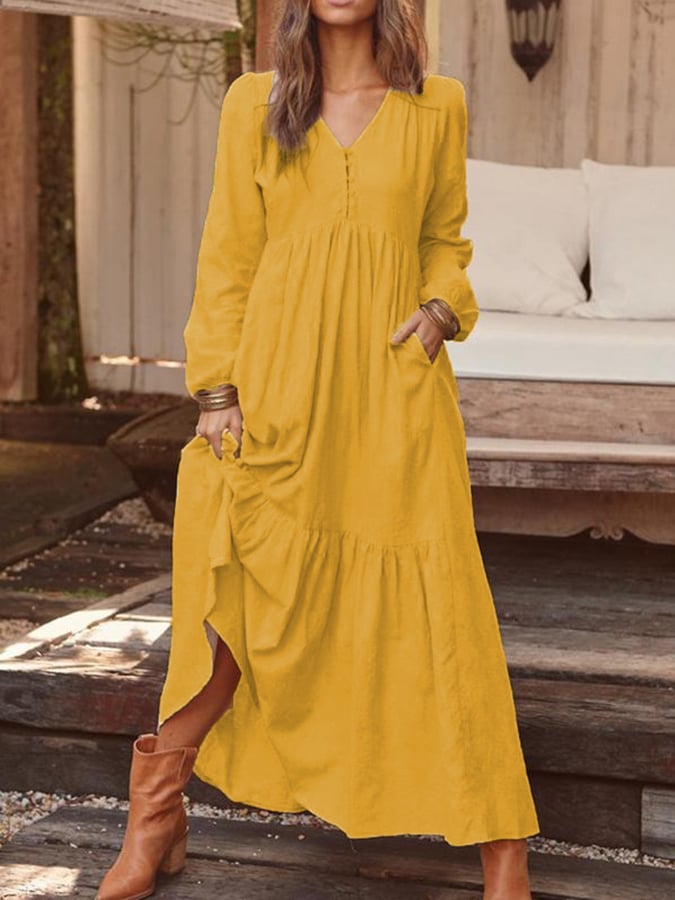 Pauline | Vestido Maxi Casual