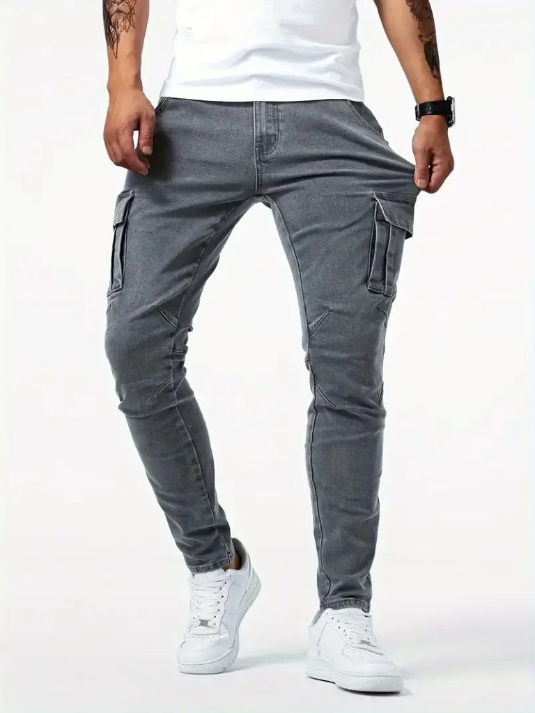 Denim Jeans Cargo Trousers - Dalton & Rowe