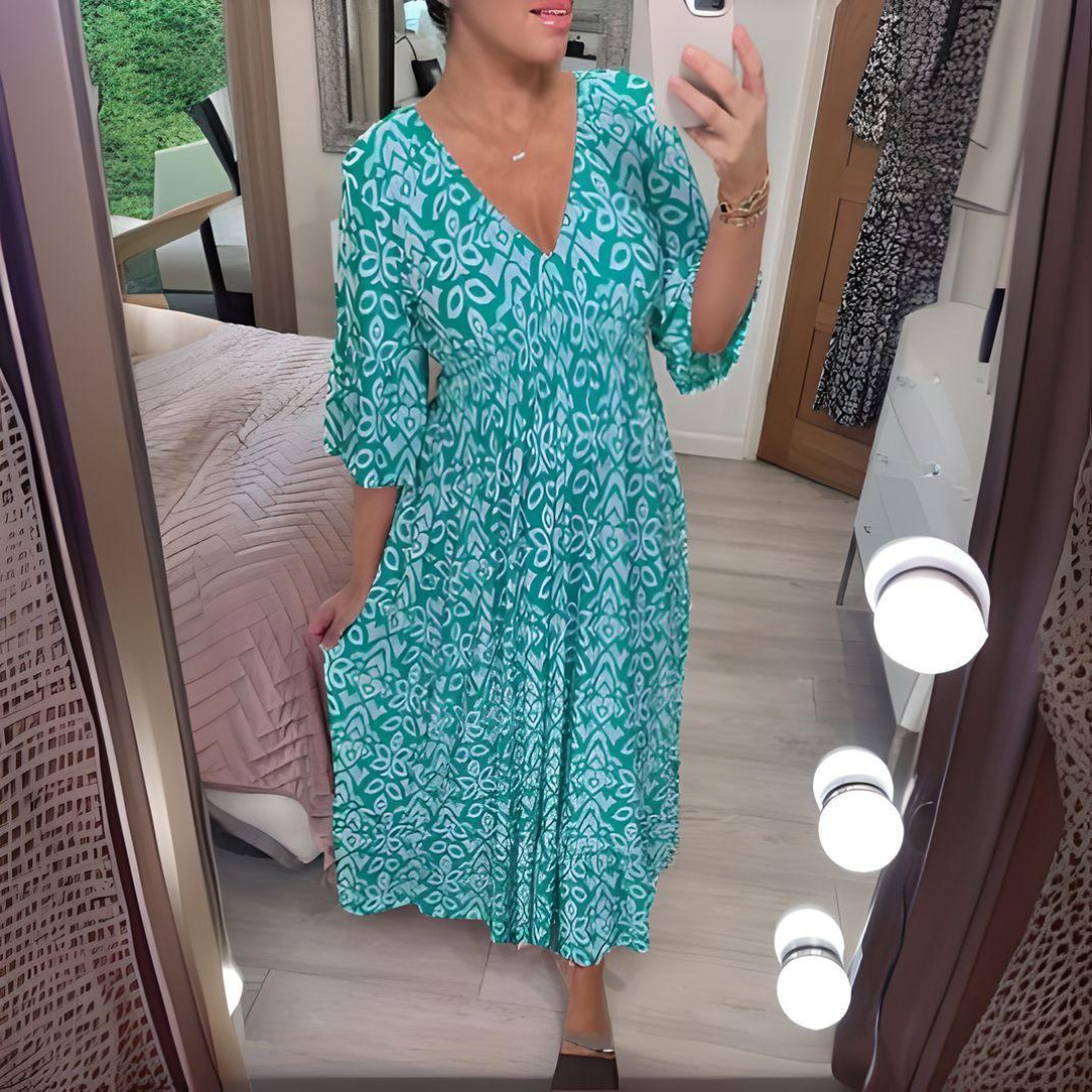 Héloïse | Vestido Midi Impreso