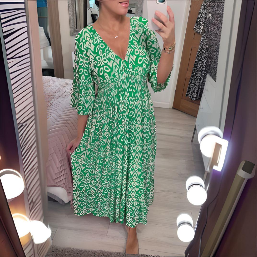 Héloïse | Vestido Midi Impreso