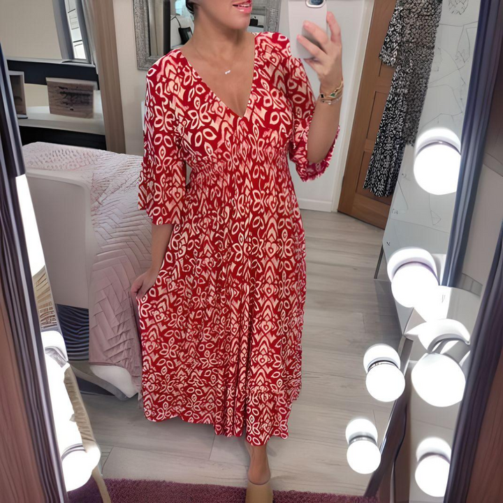 Héloïse | Vestido Midi Impreso