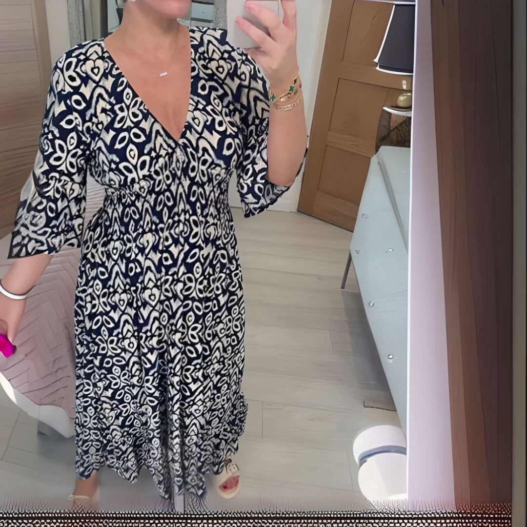 Héloïse | Vestido Midi Impreso