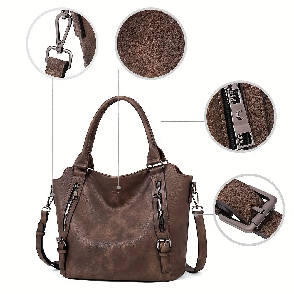 Laurine | Bolsa Tote Elegante Multi-Zips