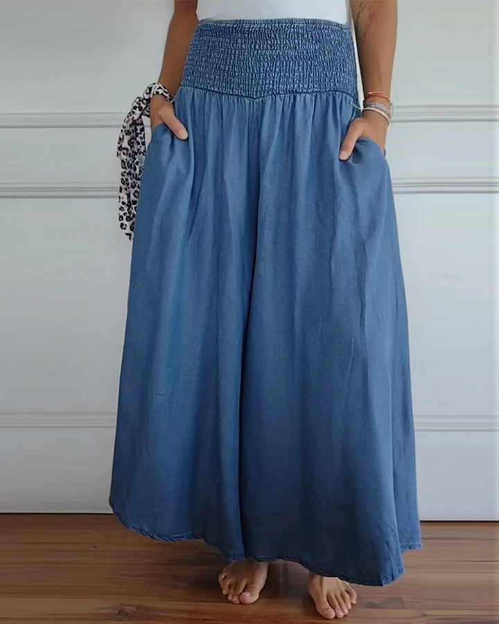 Delphine | Pantalón Amplio Fluido Romántico