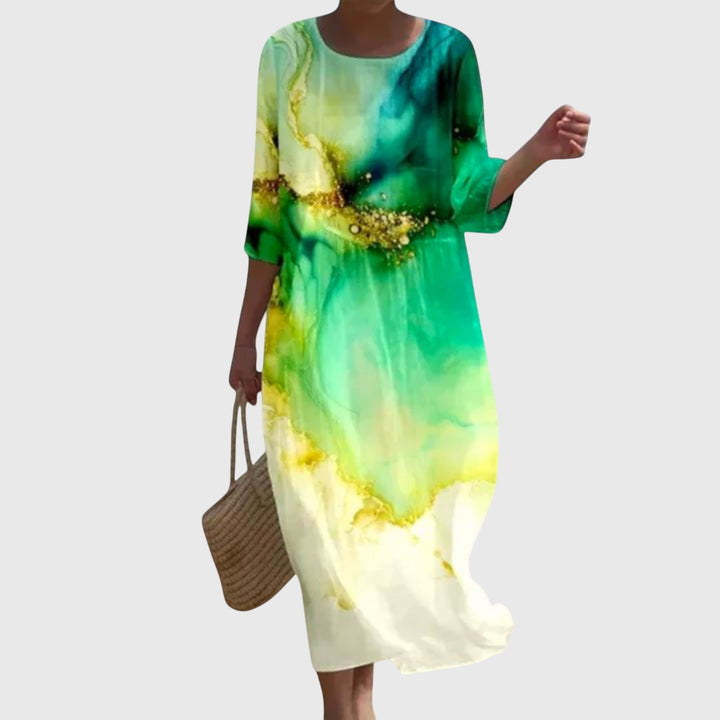 Rosalie | Vestido Maxi Floral Suave