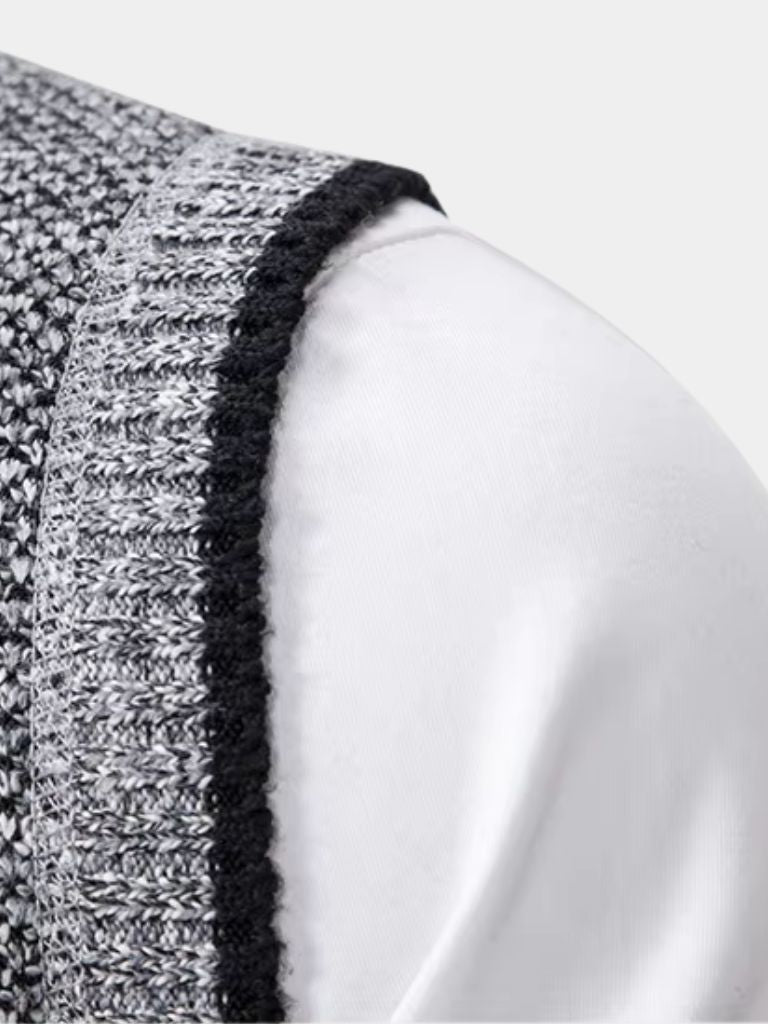 Elegant Full-Zip Sweater Vest - Dalton & Rowe