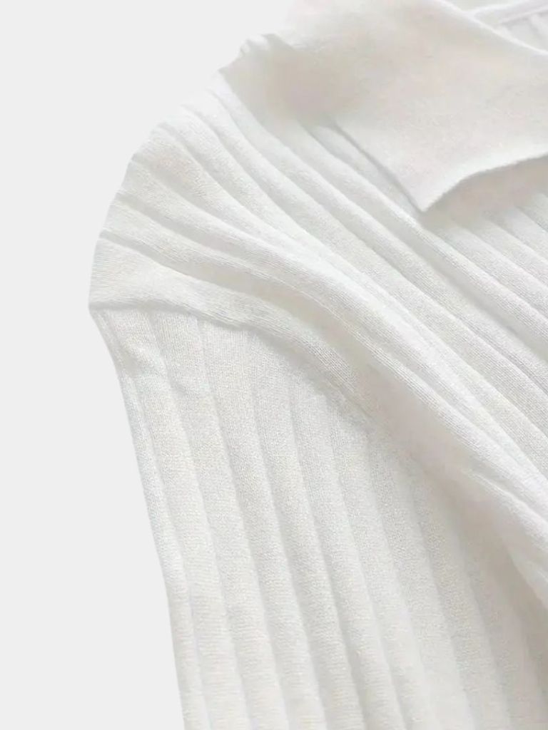 Elegant Open Collar Long Sleeve Polo - Dalton & Rowe