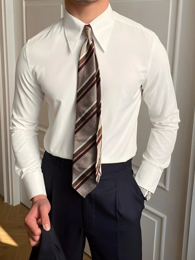 Elegant Spearpoint Collar Shirt - Dalton & Rowe