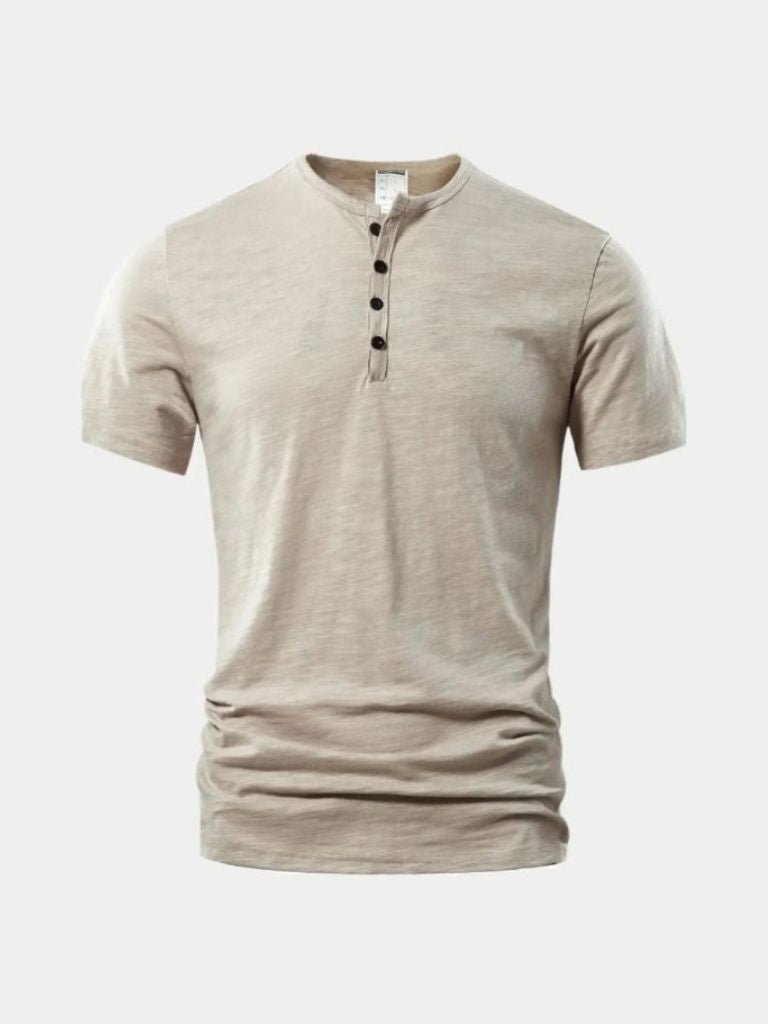 Essential Casual Henley Neck T-Shirt - Dalton & Rowe
