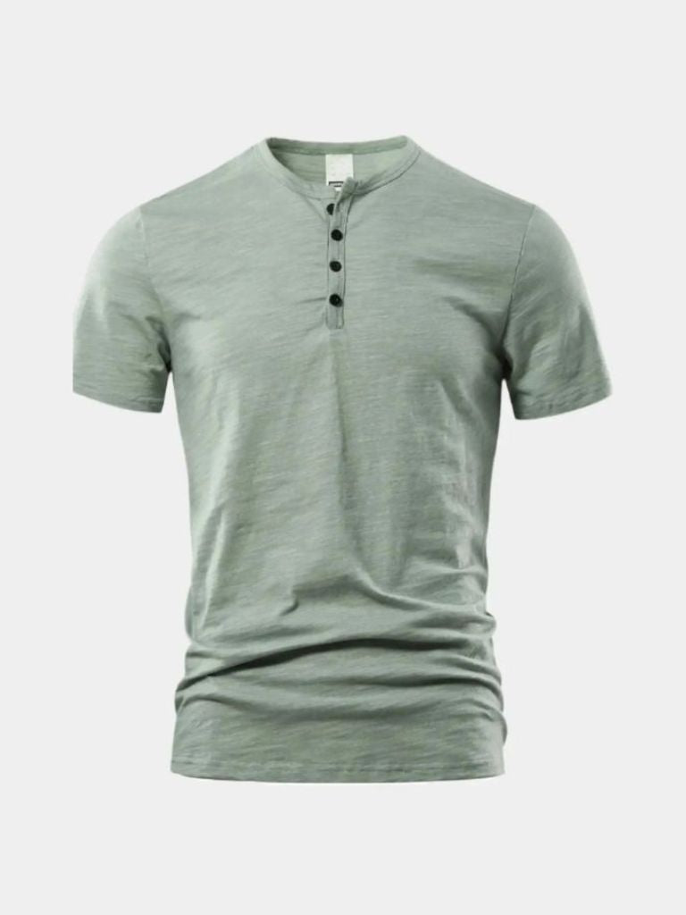 Essential Casual Henley Neck T-Shirt - Dalton & Rowe