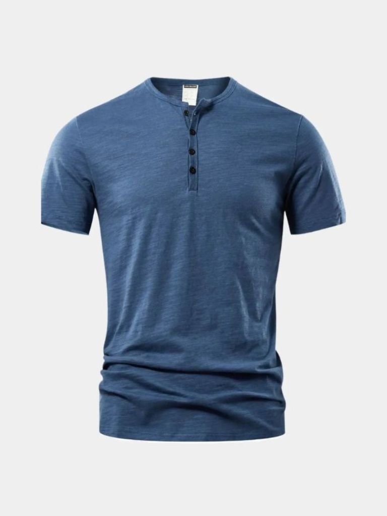 Essential Casual Henley Neck T-Shirt - Dalton & Rowe