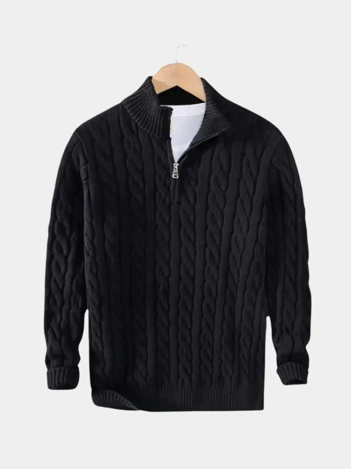 Essential Half Zip Curve Sweater - Dalton & Rowe