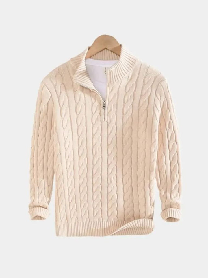 Essential Half Zip Curve Sweater - Dalton & Rowe