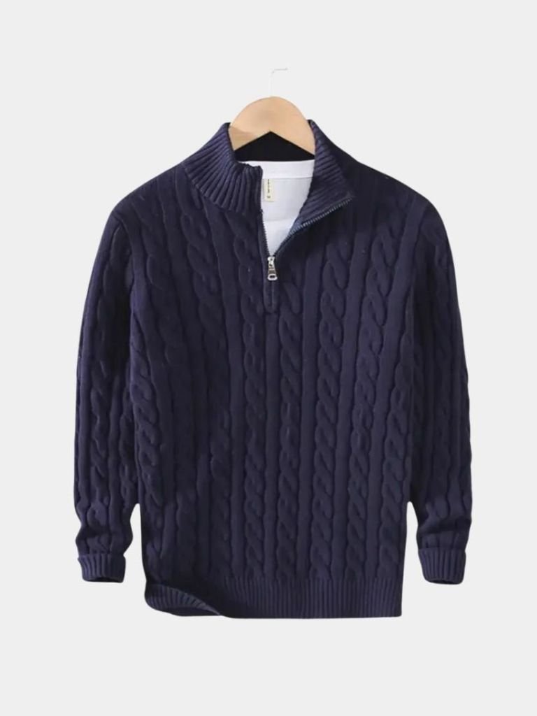 Essential Half Zip Curve Sweater - Dalton & Rowe