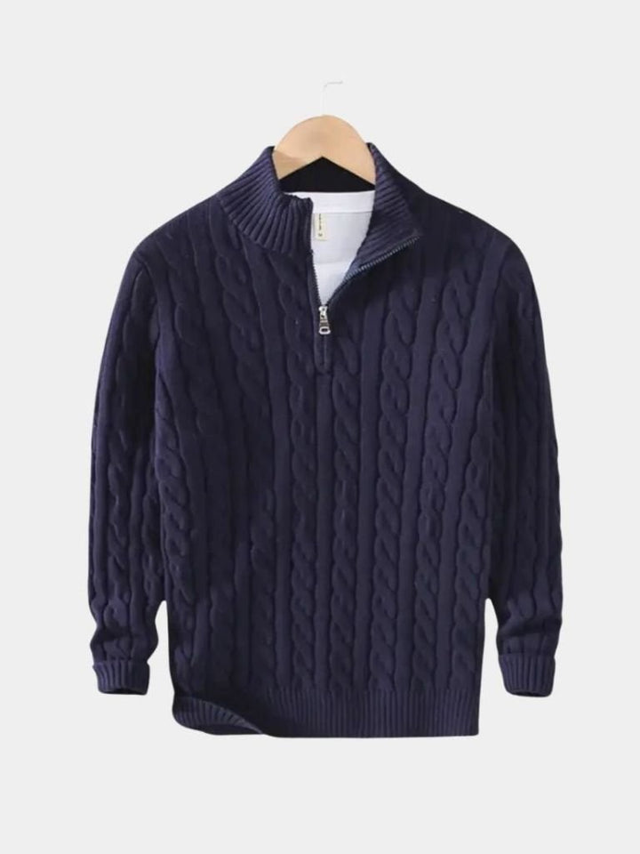 Essential Half Zip Curve Sweater - Dalton & Rowe