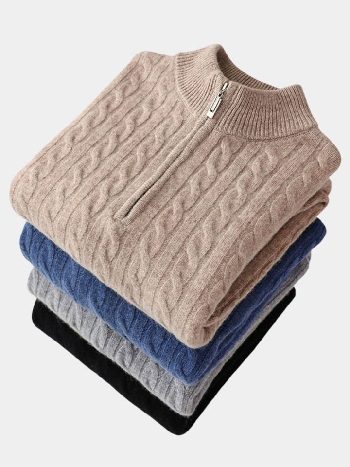 Essential Half Zip Curve Sweater - Dalton & Rowe