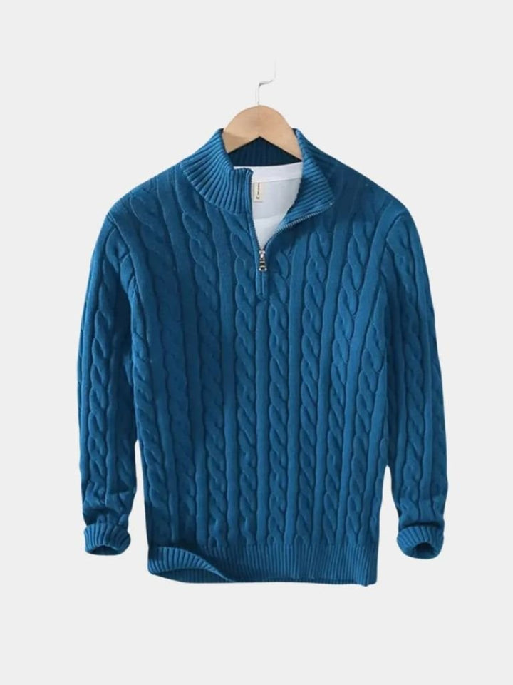 Essential Half Zip Curve Sweater - Dalton & Rowe