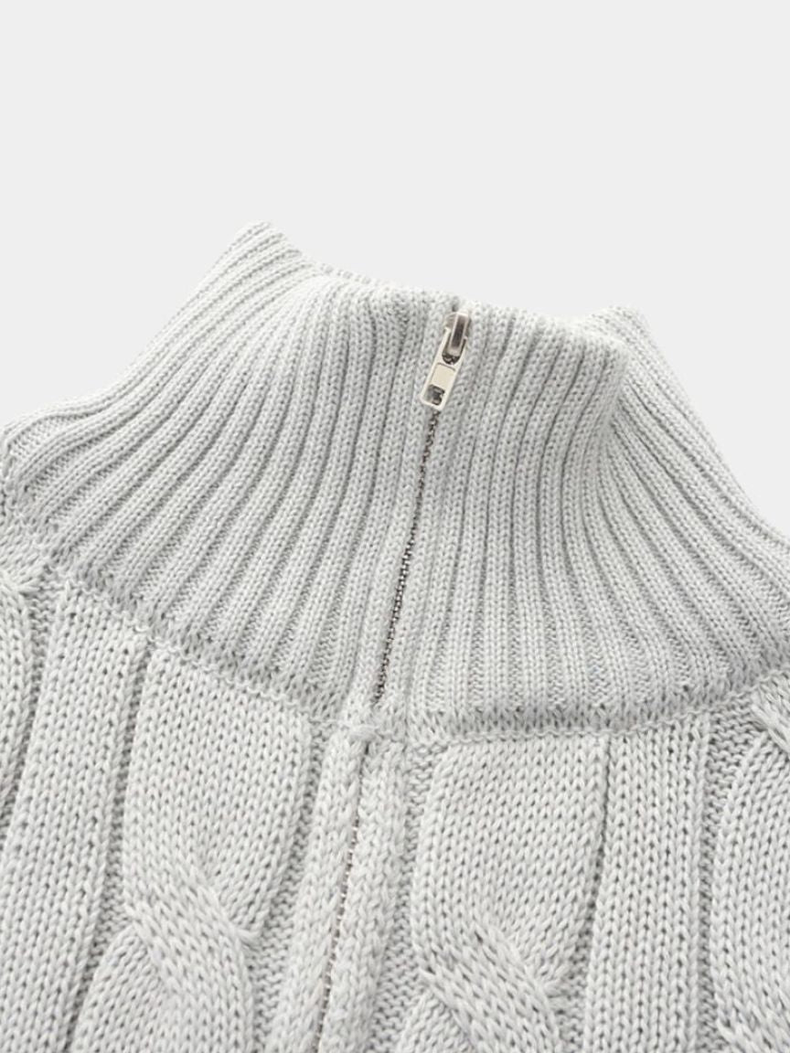 Essential Half Zip Curve Sweater - Dalton & Rowe