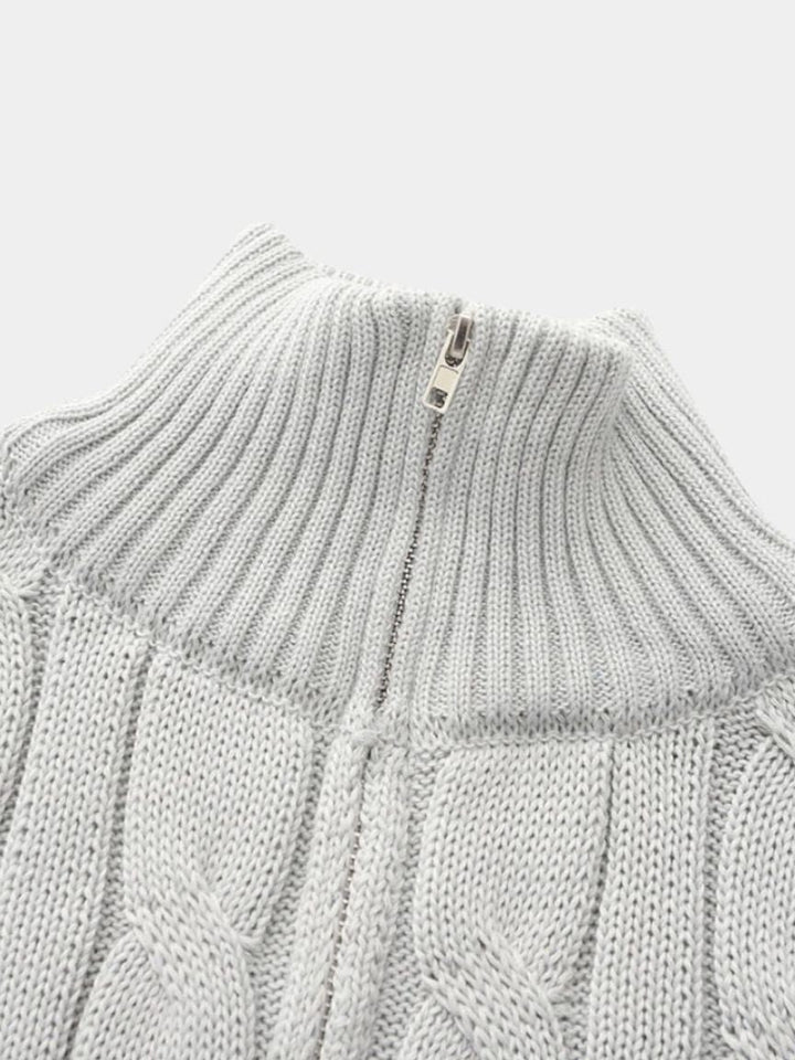 Essential Half Zip Curve Sweater - Dalton & Rowe