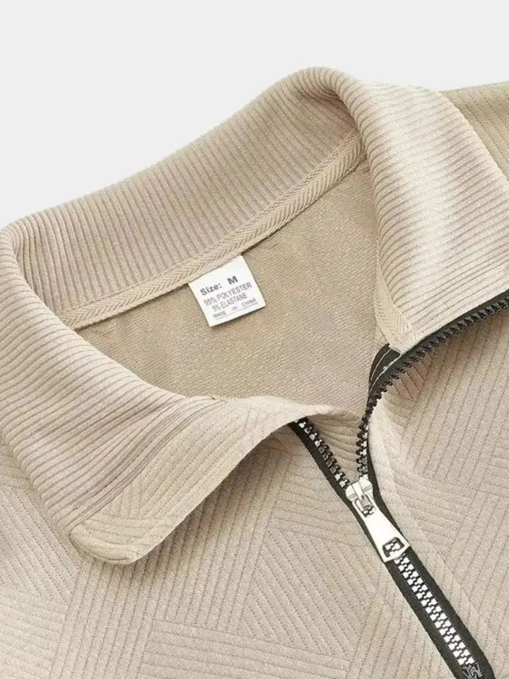 Essential Henley High Collar Quarter Zip Pullover - Dalton & Rowe