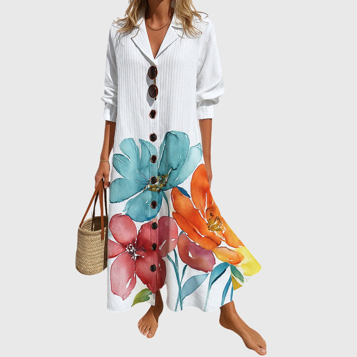 Hortense | Vestido Maxi Impreso Floral