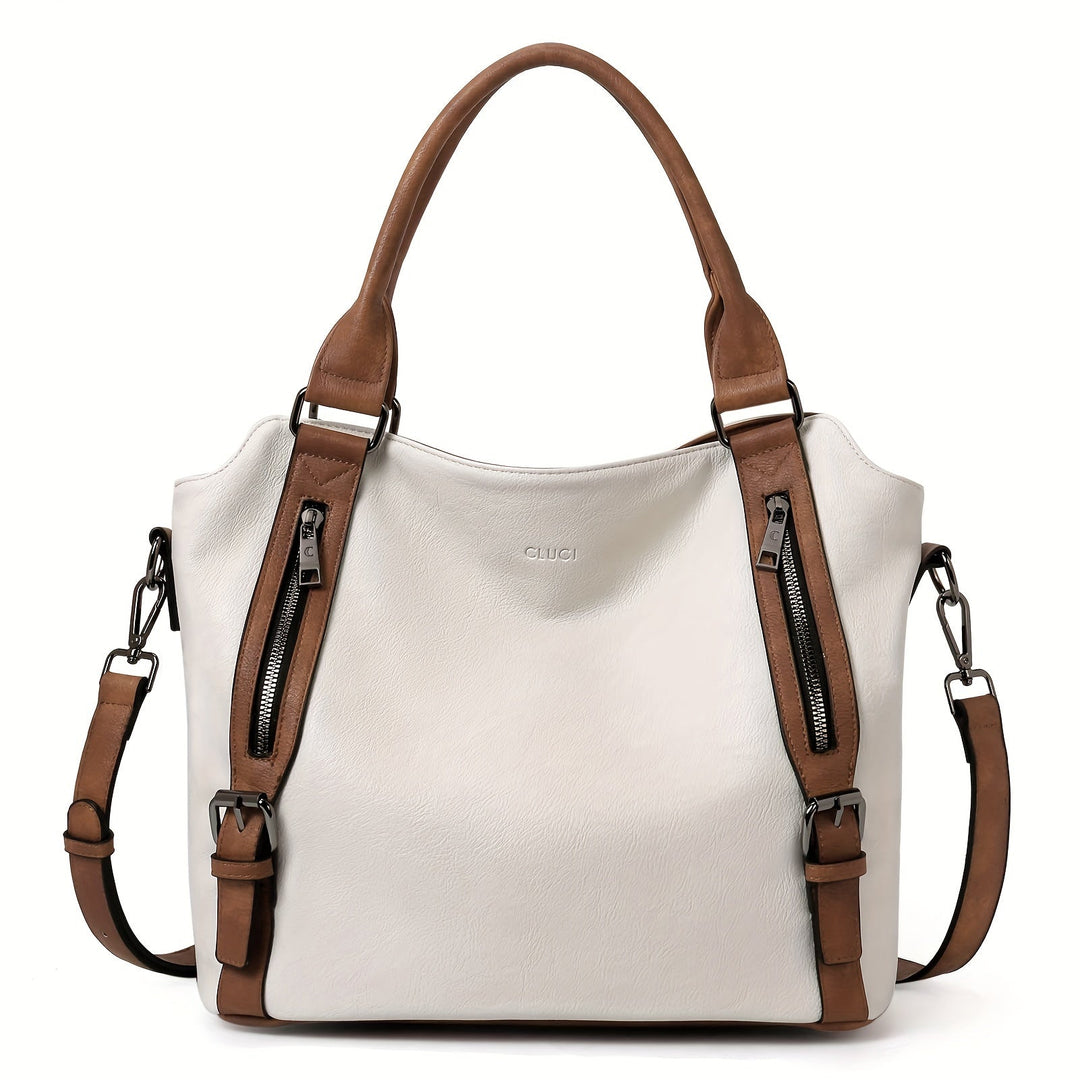Laurine | Bolsa Tote Elegante Multi-Zips