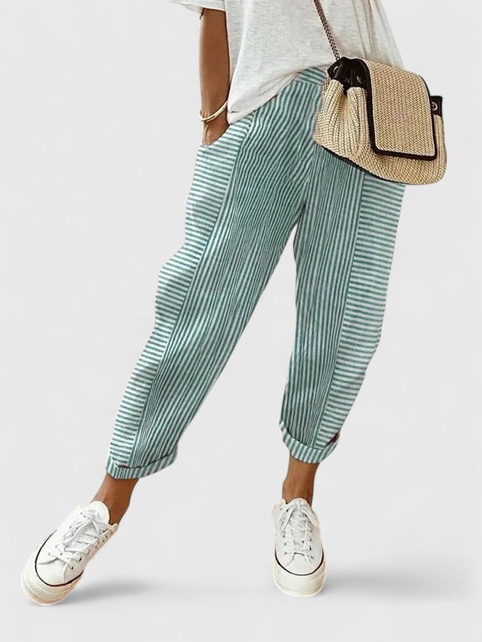 Inès | Pantalón Jogger Rayado Moderno