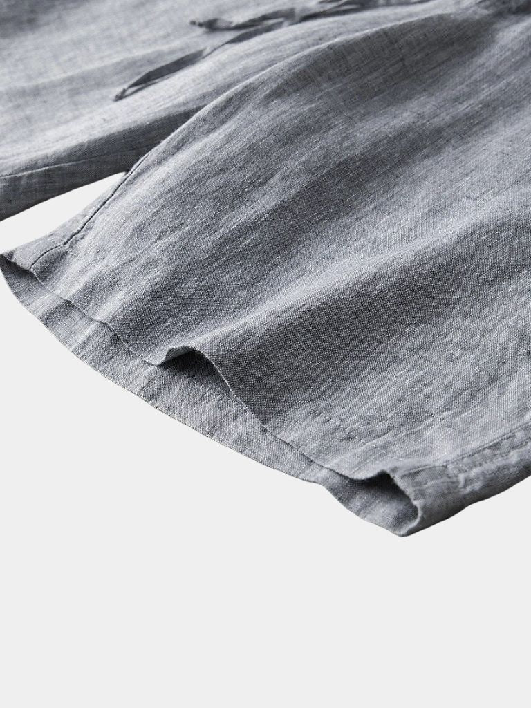 Gris Mariner Linen Shorts - Dalton & Rowe
