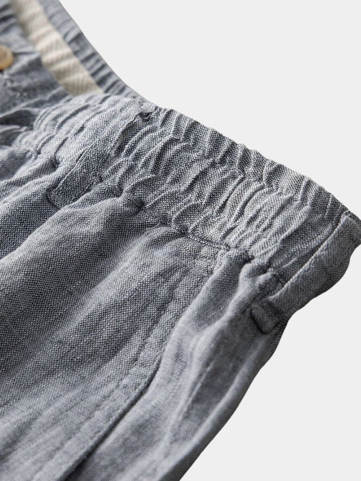 Gris Mariner Linen Shorts - Dalton & Rowe