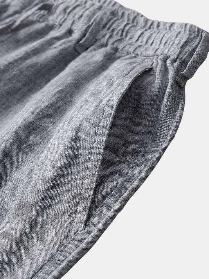 Gris Mariner Linen Shorts - Dalton & Rowe