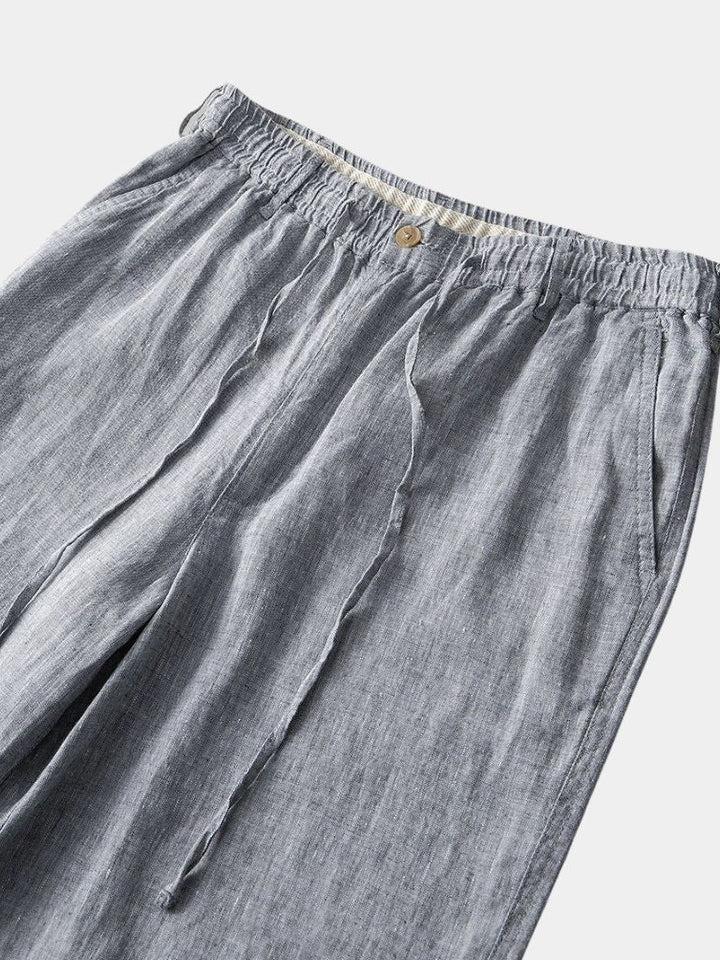 Gris Mariner Linen Shorts - Dalton & Rowe