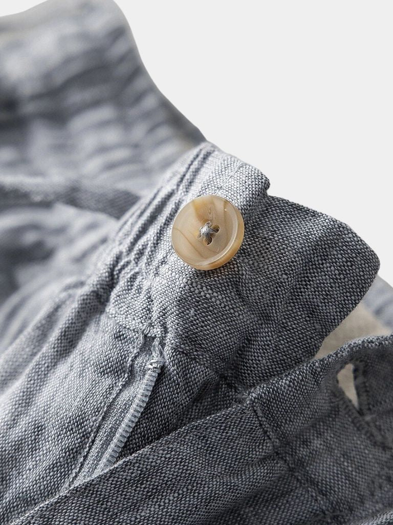 Gris Mariner Linen Shorts - Dalton & Rowe