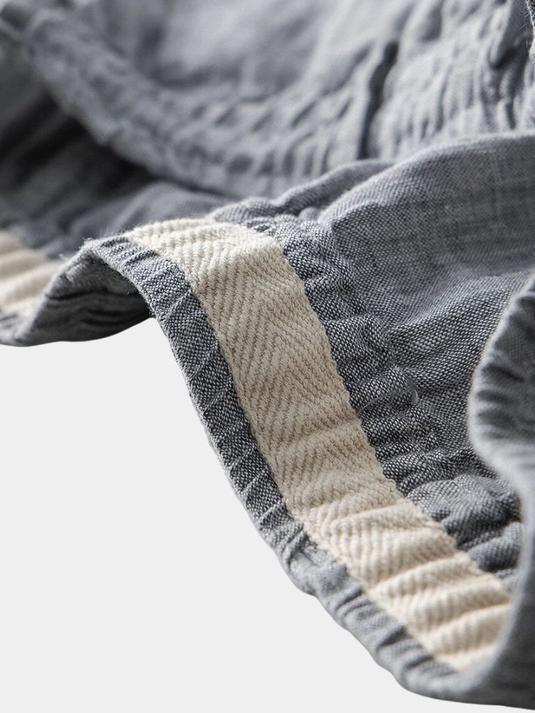 Gris Mariner Linen Shorts - Dalton & Rowe