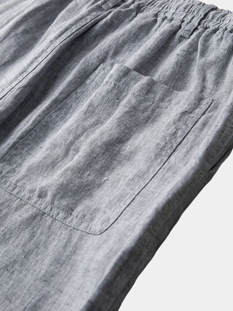 Gris Mariner Linen Shorts - Dalton & Rowe