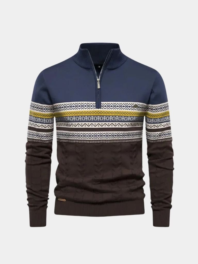 Half Zip Knit Pullover Sweater - Dalton & Rowe