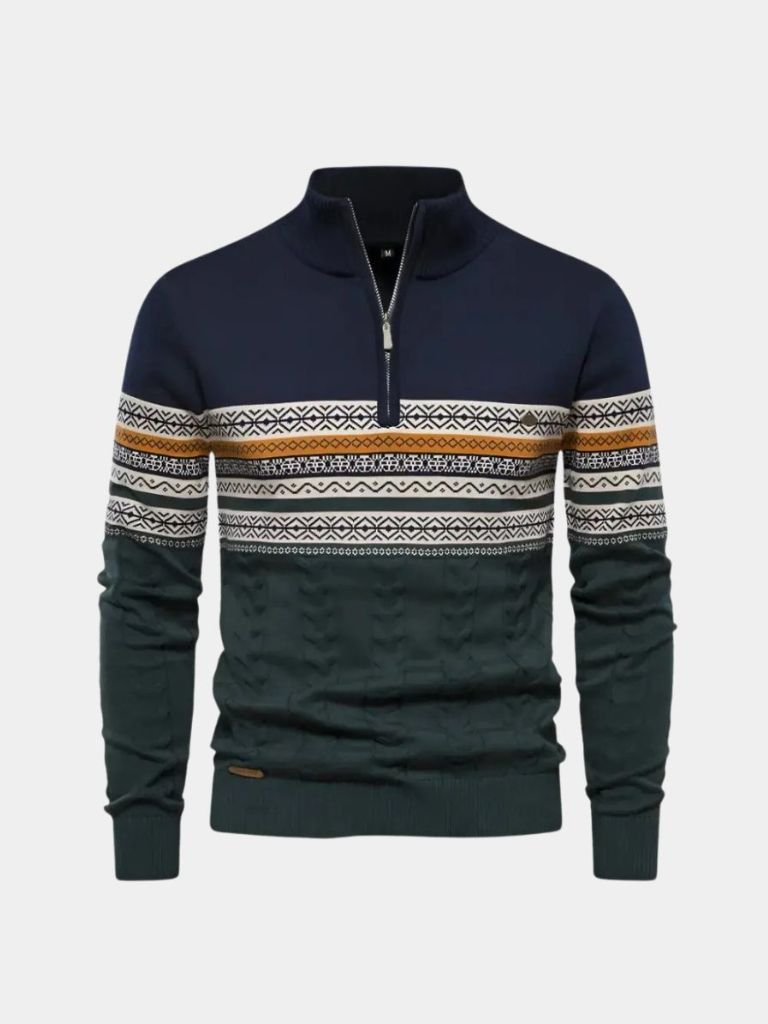Half Zip Knit Pullover Sweater - Dalton & Rowe
