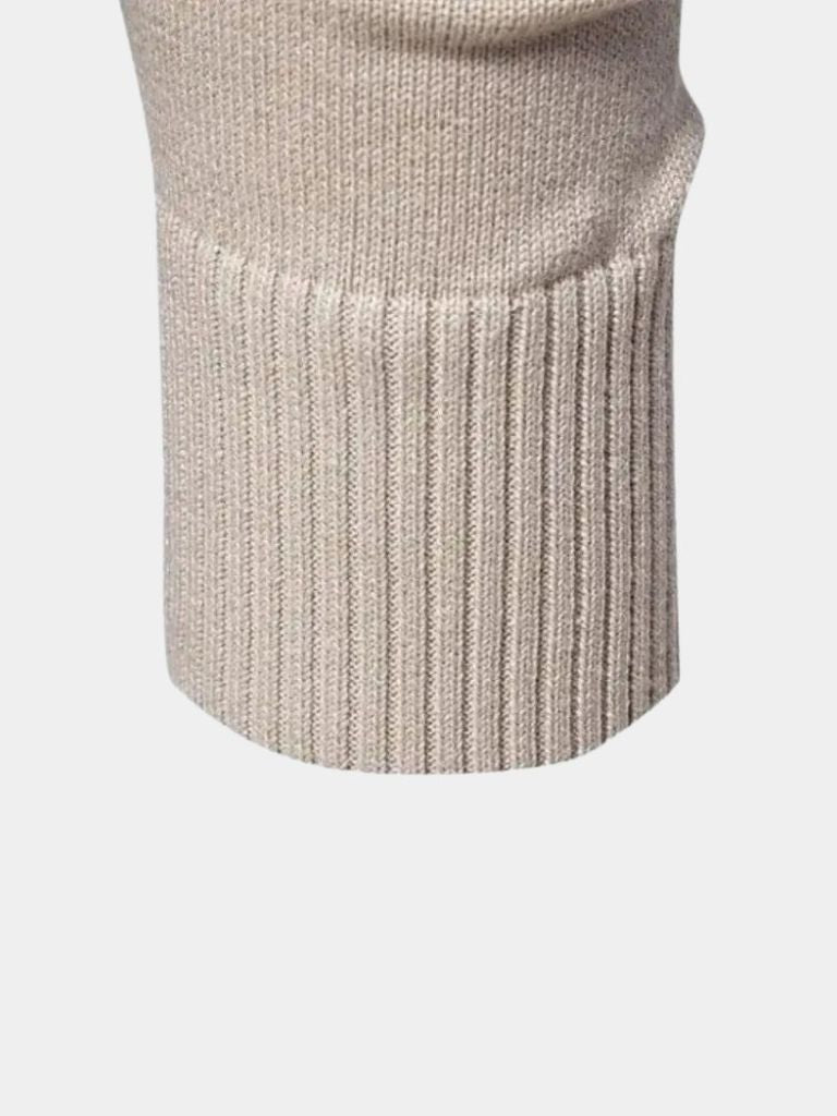 Half Zip Knitwear Solid Color Cardigan Sweater - Dalton & Rowe