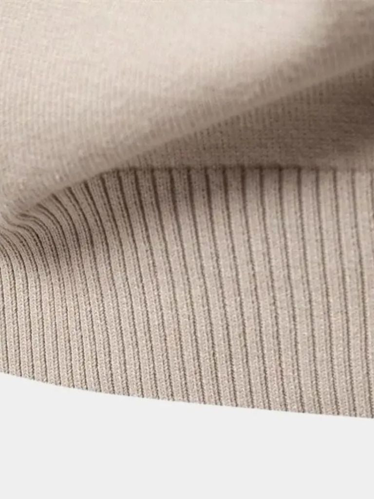 Half Zip Knitwear Solid Color Cardigan Sweater - Dalton & Rowe