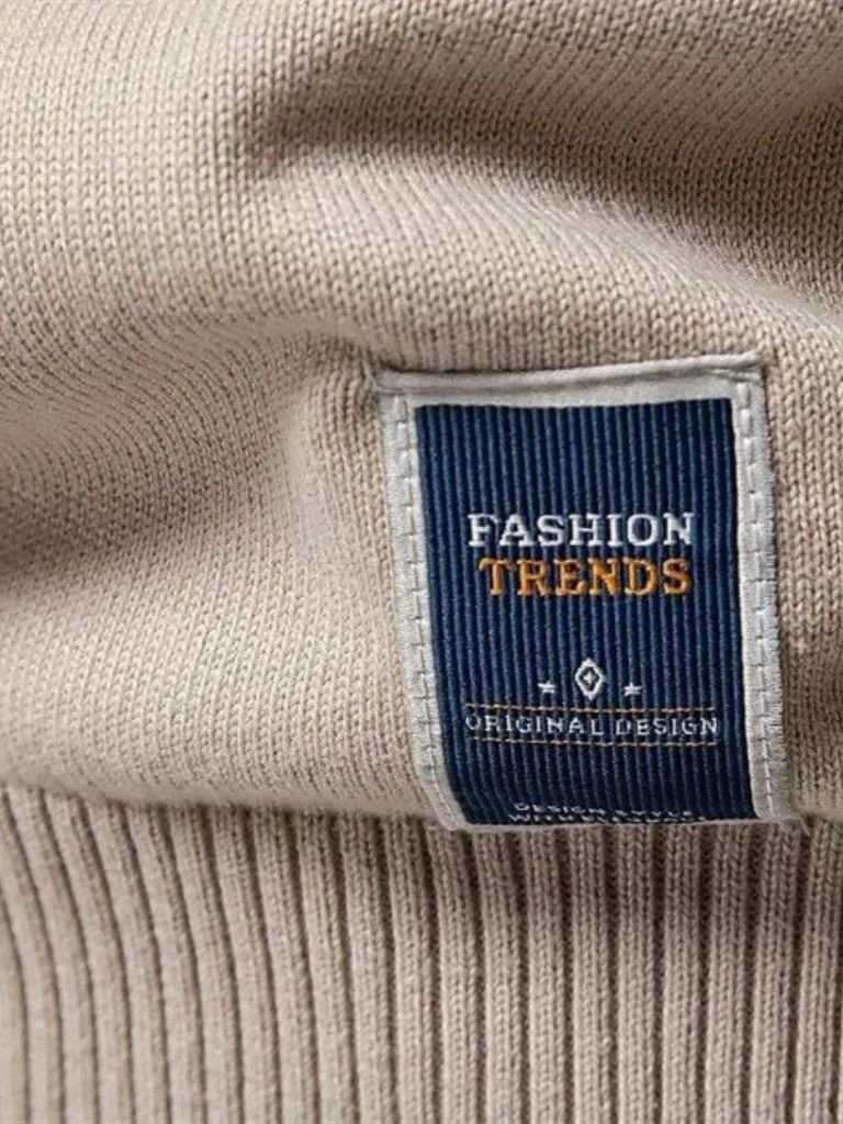 Half Zip Knitwear Solid Color Cardigan Sweater - Dalton & Rowe
