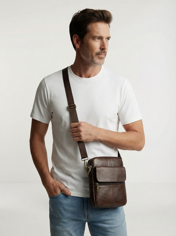 Essential Leather Shoulder Bag - Dalton & Rowe