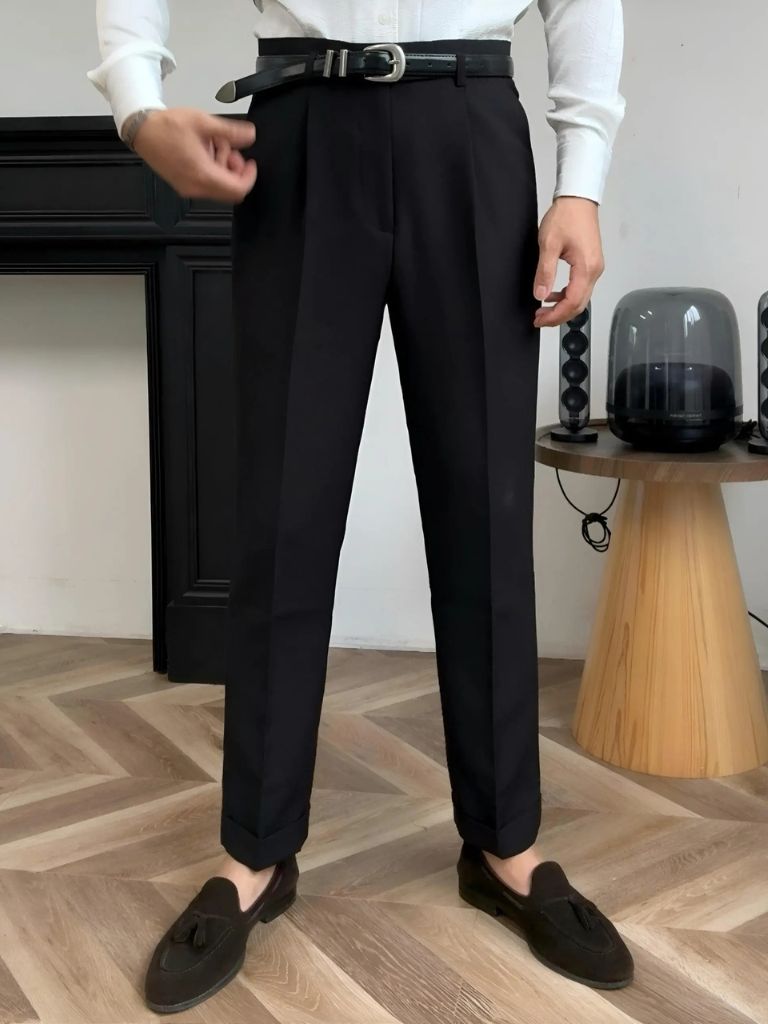 Hollywood Classic Trousers (Belt Included) - Dalton & Rowe