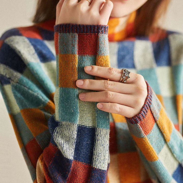 Mathilde | Suéter de Cuadros Tendencia