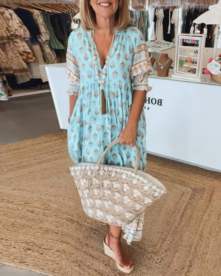 Isaline | Vestido Bohemio Fluido