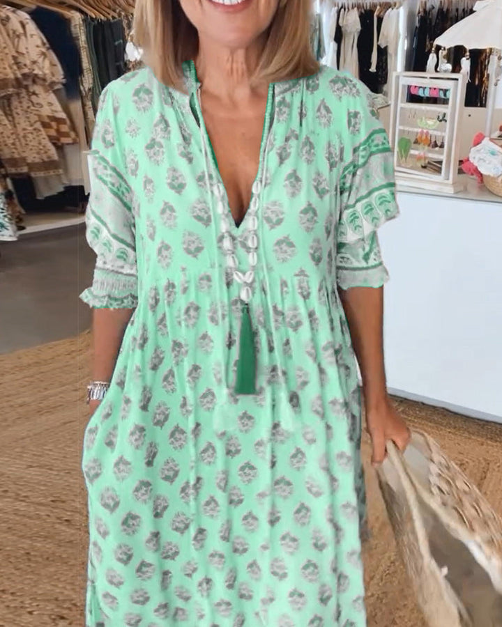 Isaline | Vestido Bohemio Fluido
