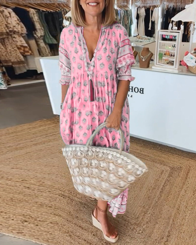 Isaline | Vestido Bohemio Fluido