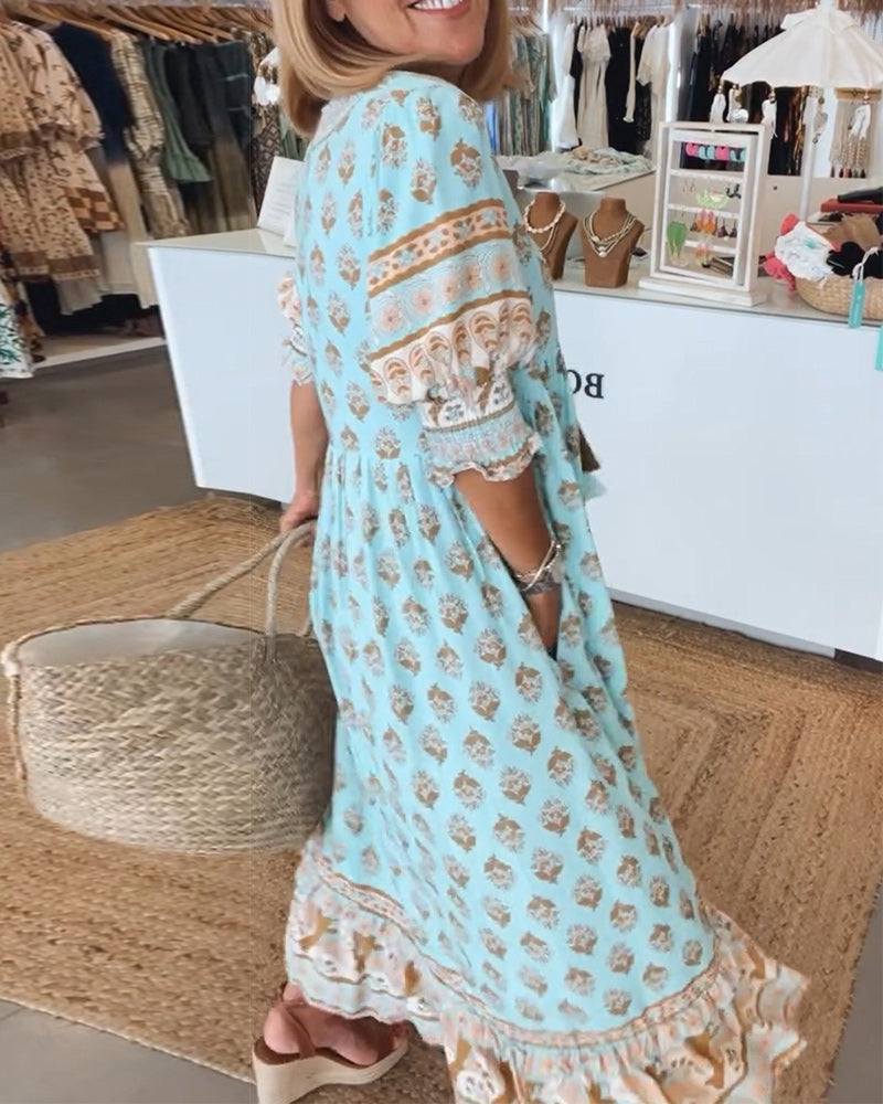 Isaline | Vestido Bohemio Fluido